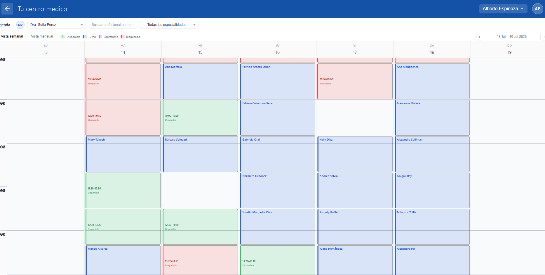 Agenda del día